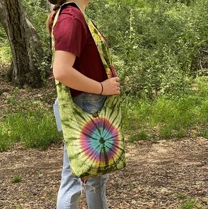 Tye dye hippie boho crossbody purse